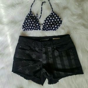 Lovesick Black Low-rise Shorts